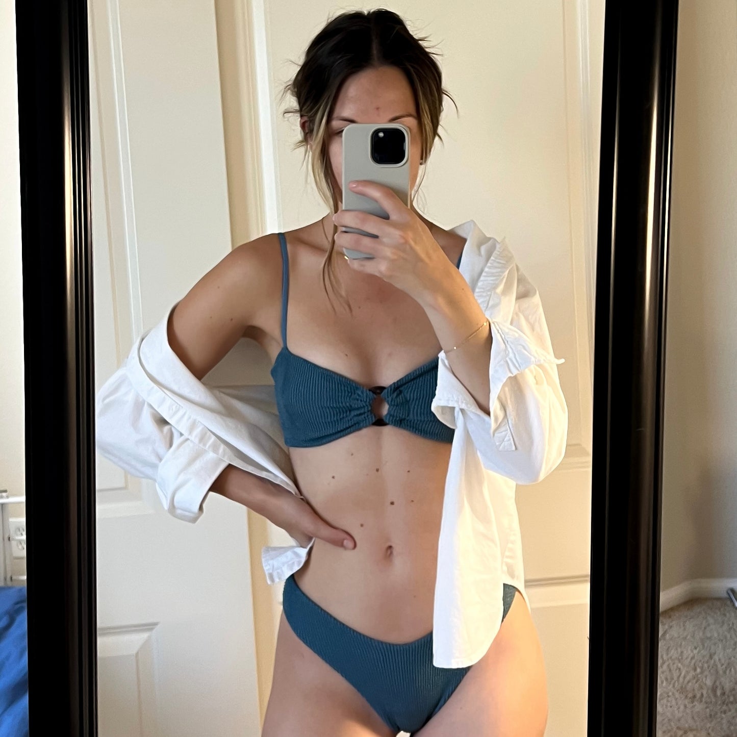 Coconut Bandeau - Dusty Blue