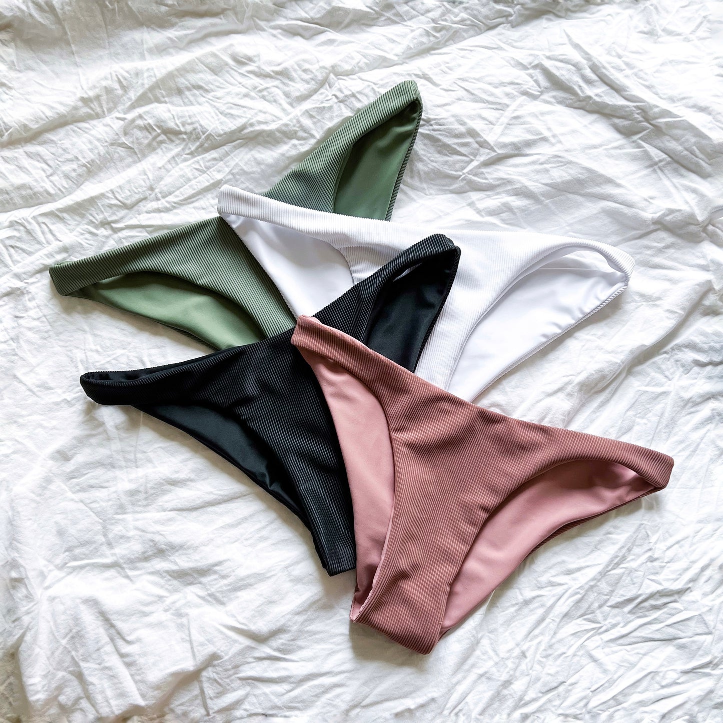 Low Rise Bottom - Ribbed Black