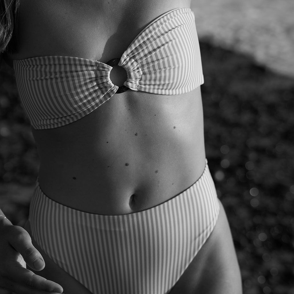 Coconut Bandeau - Beige & White