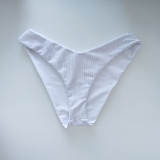 Classic Bottom - Ribbed White
