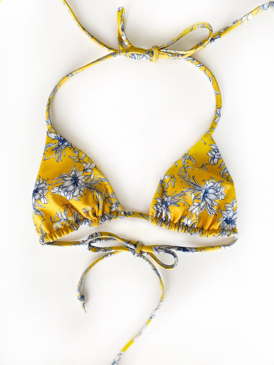 Yellow Floral Triangle Top